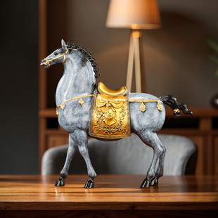 【盛世唐马】全铜马摆件工艺品客厅酒柜电视柜装饰品乔迁开业礼品