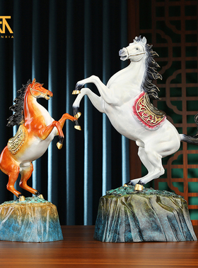 彩铜工艺一马当先赤兔马