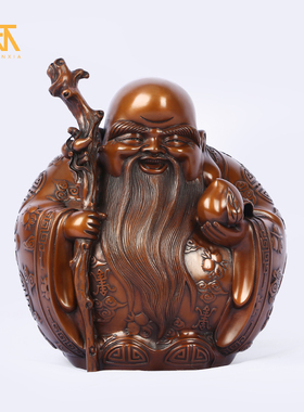 紫铜工艺品送长辈老人健康礼品