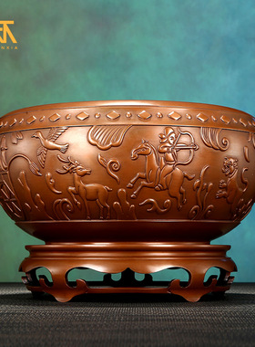 紫铜工艺玄关装饰品铜器礼品