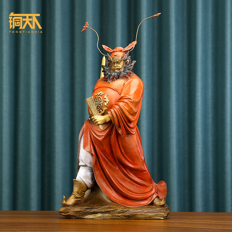 彩铜工艺钟馗摆件天师图片