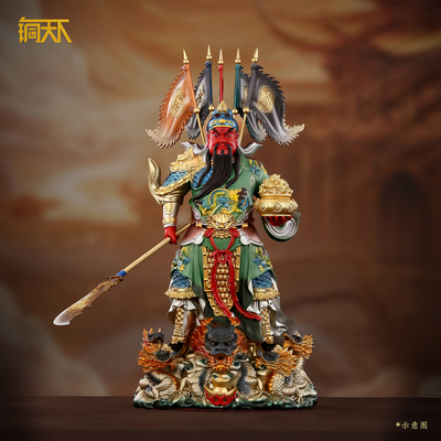 九龙关公像铜器工艺品供奉像