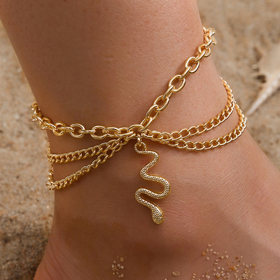 Cross border Anklet fashion jewelry female foot chain 脚链女