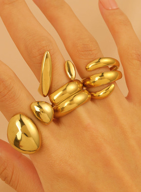 欧美夸张戒指女 New Opening Rings Jewelry Women's Ring Alloy