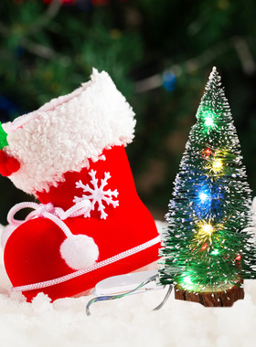 发光圣诞树 LED Glowing mini Christmas trees xmas decorations