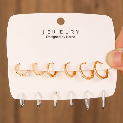 New minimalist ear loops, ear buckles, polygonal earrings