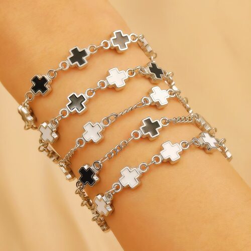 New Fashionable Cross Bracelet Men's Women's Same Hand chain