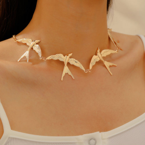 New jewelry necklace women's swallow collarbone chain 短项链