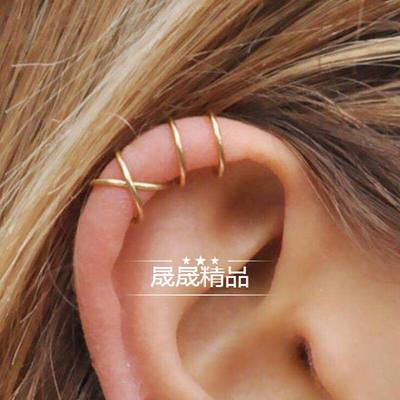 5 pcs /set Women Ear clip Clip-on Earrings male Stud jewelry