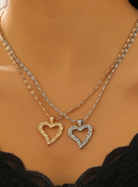 New Love Necklace Women's Heart Pendant Clavicle Chain 项链