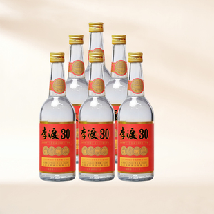 【官方正品】李渡30系列高粱酒 52度浓特兼香型白酒500ml*6粮食酒