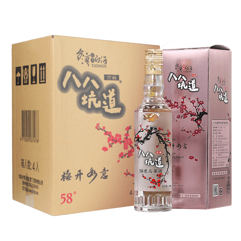 八八坑道梅开如意58度白酒整箱