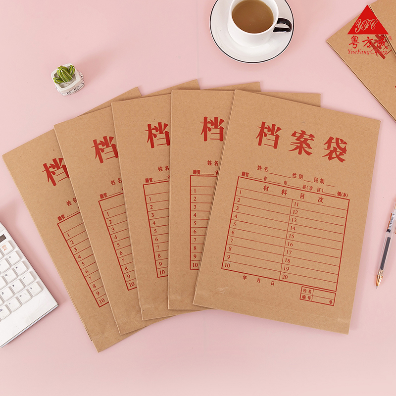 20个装a4档案袋加厚牛皮纸