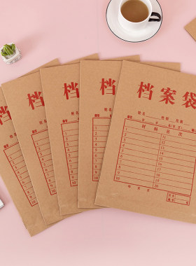20个装a4档案袋加厚牛皮纸