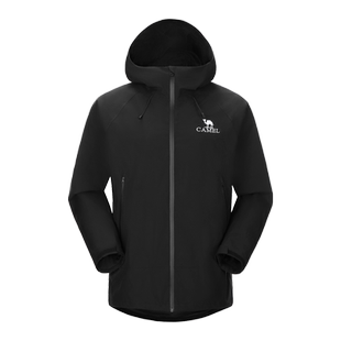 骆驼女装户外硬壳三防冲锋衣夹克男女秋季新款防水防风登山外套男