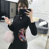 旗袍2025新款 长袖 年轻款 复古中国风春秋改良版 气质新中式 连衣裙