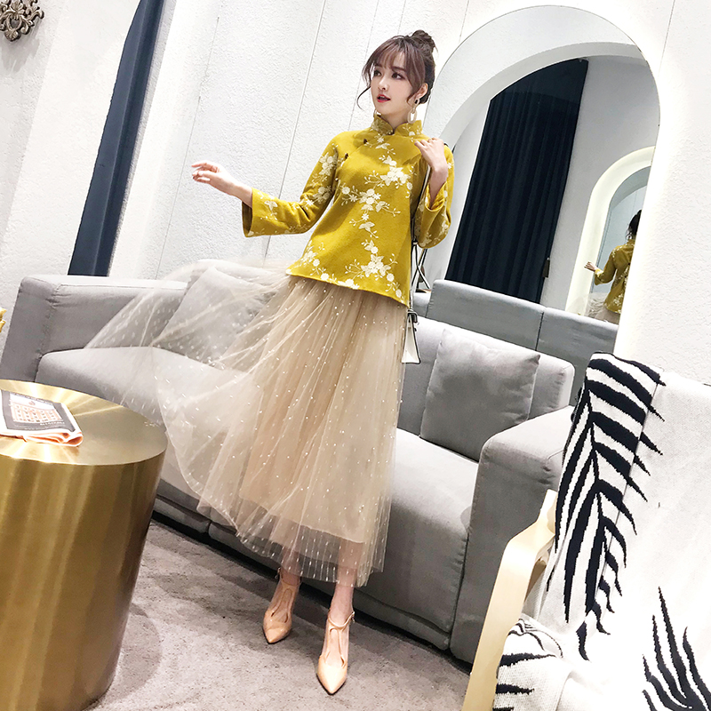 改良旗袍年轻少女唐装盘扣上衣复古中国风女装连衣裙中式汉服套装|msdalam kategori Butik wanita / wanita, pakaian/pakaian kebangsaan/peringkat pakaian, pakaian/pakaian Cina, jaket - dari Buy2taobao.com untuk memberikan perkhidmatan ejen Taobao profesional membeli