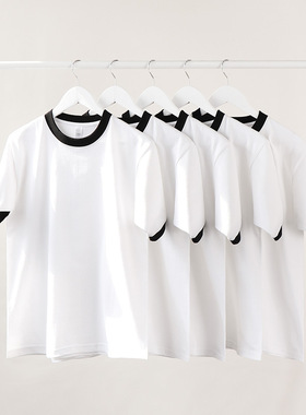 high quality men plain tshirt women basic t-shirt250g重磅