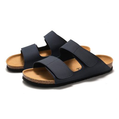 slippers flipflops slides sandals男士软木拖鞋潮学生一字拖