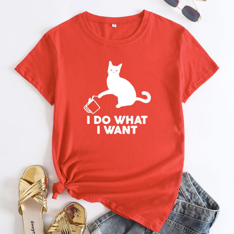 100% cotton women t-shirt tees shirt summer loose tops