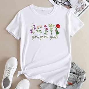 breathable cotton t-shirt women t shirt female tops short