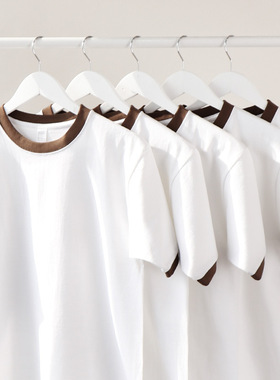 High Quality Men Plain Tshirt Women Basic T-shirt250g重磅