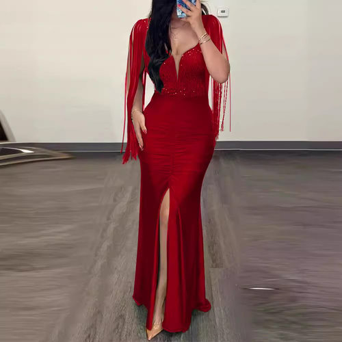 summer dress women elegant ladies vestidos欧美时尚珠片包臀