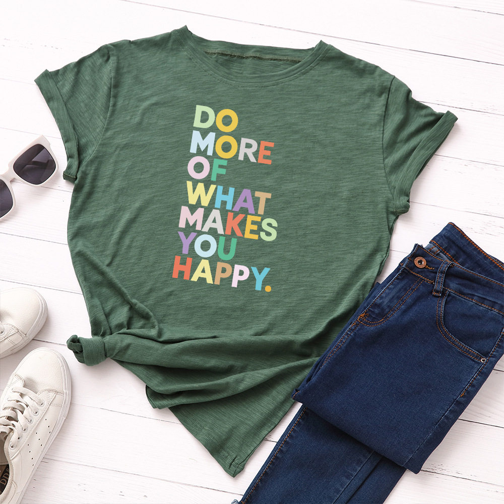 women cotton tshirt summer 宽松圆领字母短袖t恤女t-shirt图片