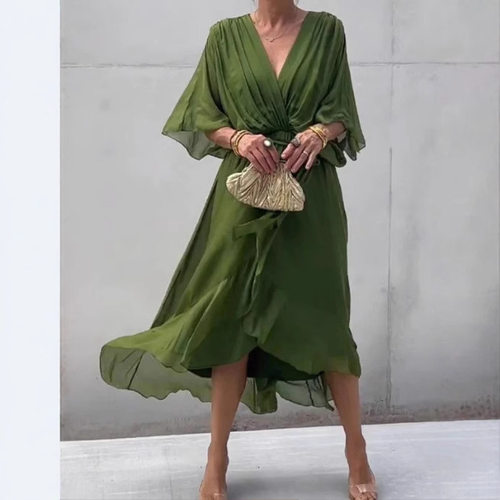 夏连衣裙女summer dress women casual loose elegant beach lady