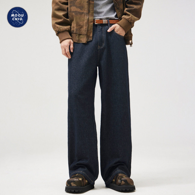 y2k jeans stylish denims pants streetwear trousers沐丘男装∣