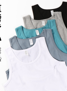 Women Basic T-shirt Heavy t shirt Men230克坎肩重磅纯棉无袖