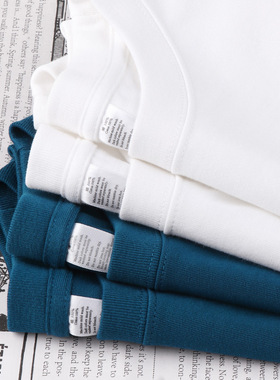 Basic Cotton TShirt Long Sleeve Tee Tops270g重磅克莱因蓝