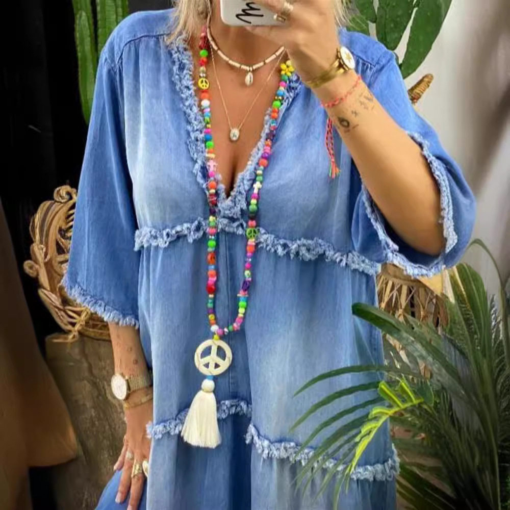 new dress women elegant ladies vestidos欧美气质连衣裙露背波图片