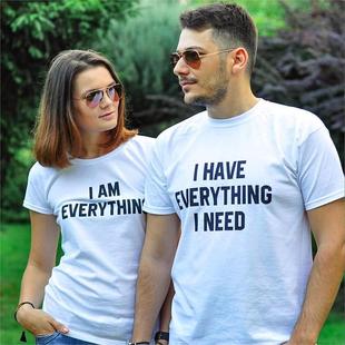 shirt Unisex 白色t恤Couples topsпижама tshirts women