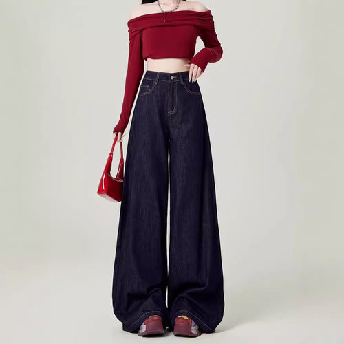 女牛仔裤Y2K Baggy Jeans for Women Trendy Low Rise Casual