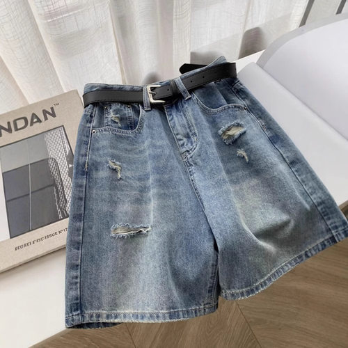 american style denim pants jeans trousers梨形大码高腰宽松