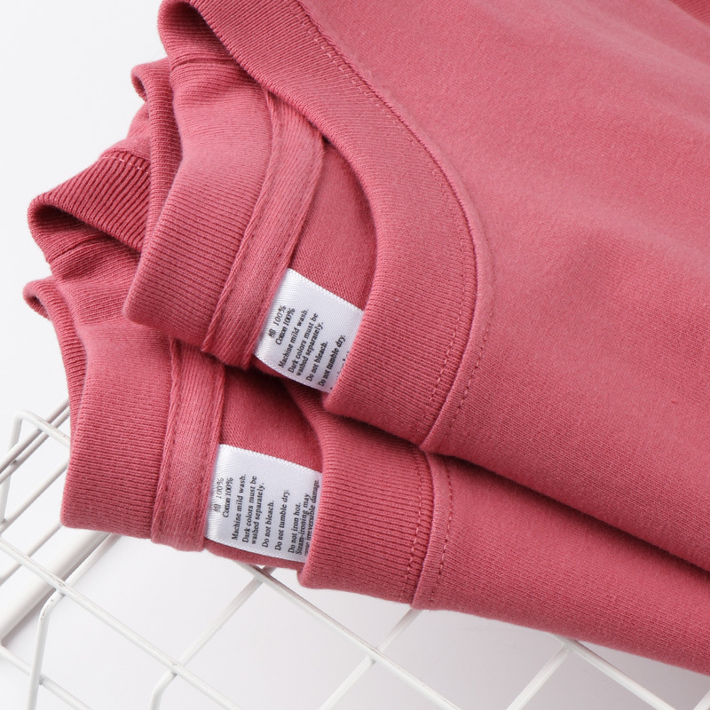high quality men plain tshirt women basic t-shirt250g复古