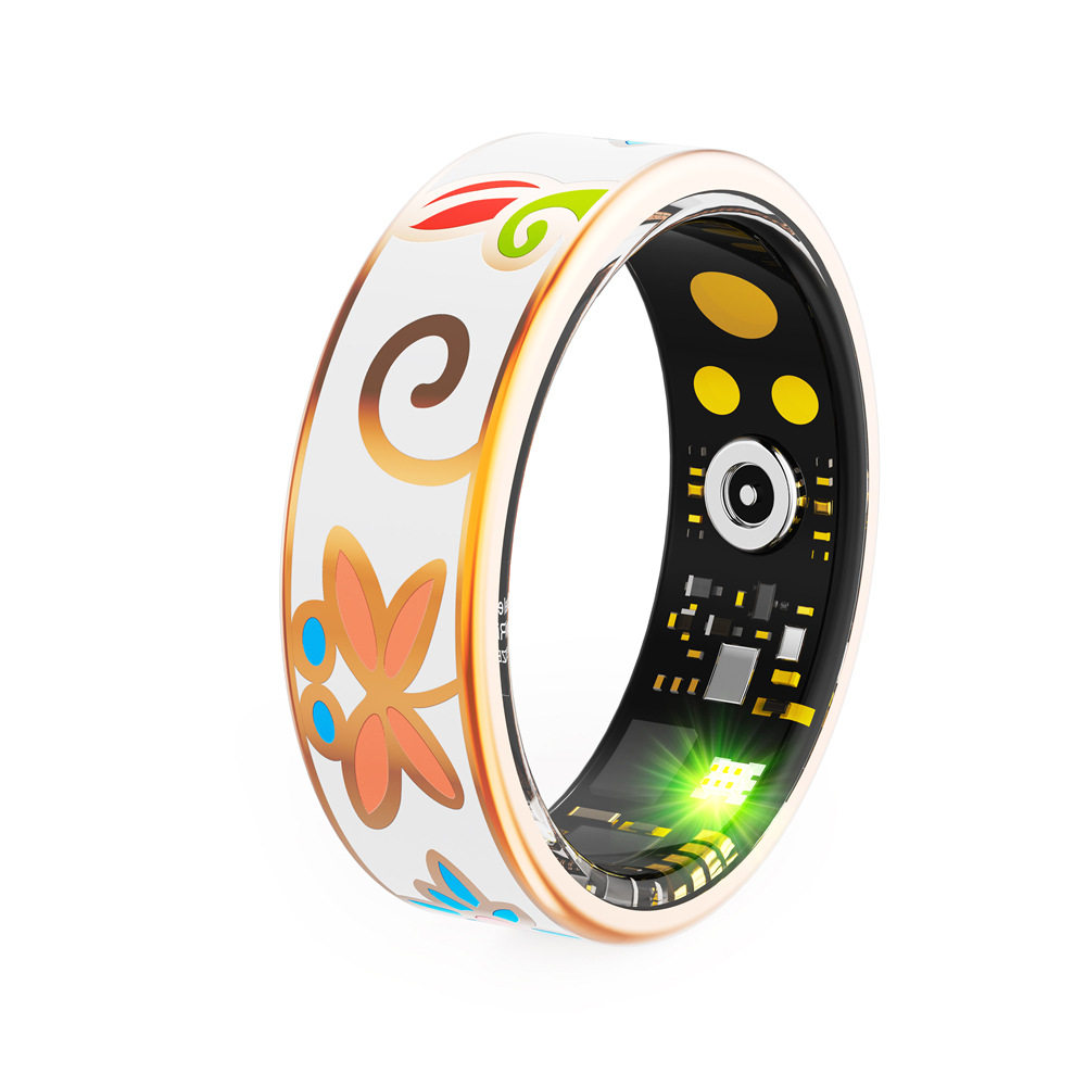 New r18智能戒指珐琅防水smart ring Health Tracker Heart Rate