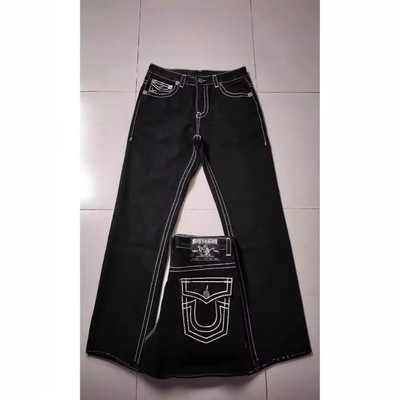 y2k baggy jeans women trendy casual lady denim pants女牛仔裤