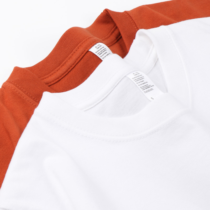 heavy cotton weight loose men t-shirt short sleeve high