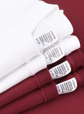 High Quality Men Plain Tshirt Women Basic T-shirt210g美式