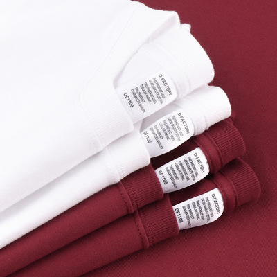 High Quality Men Plain Tshirt Women Basic T-shirt210g美式