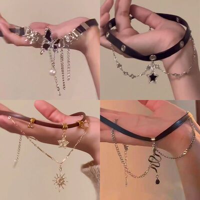 Necklace Women Choker Necklace Star Pendant项链Jewelry Chain