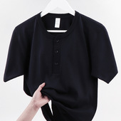 High Loose Cotton Heavy shirt Weight Sleeve Men Short