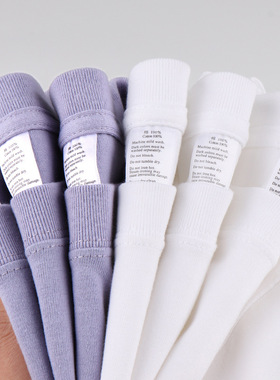 Cotton TShirt Long Sleeve Pullover Tops美式250g重磅浅紫香芋