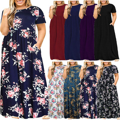 summer dress women casual loose elegant beach lady