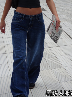 女牛仔裤y2k baggy jeans for women trendy low rise casual