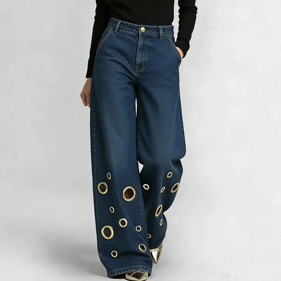 y2k jeans stylish denims pants streetwear trousers欧美街头