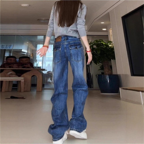 牛仔裤fashion american style denim pants jeans trousers复古