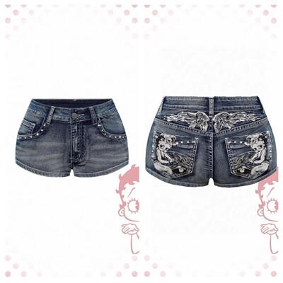 y2k jeans streetwear denims pants fashion trousers多口袋设计